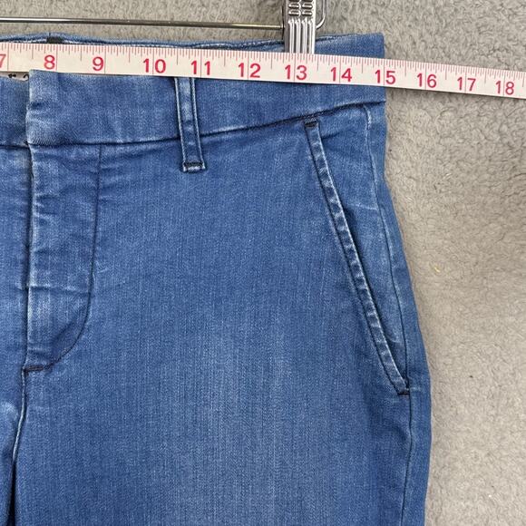 Frank & Eileen Womens Wicklow Jeans Trouser Style Raw Hem Stretch Denim Size 6 - Picture 6 of 11